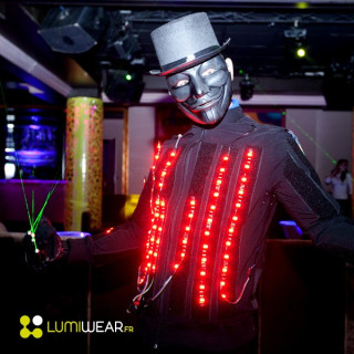 Costume led Light1 RGB à changement de couleurs de taille L
