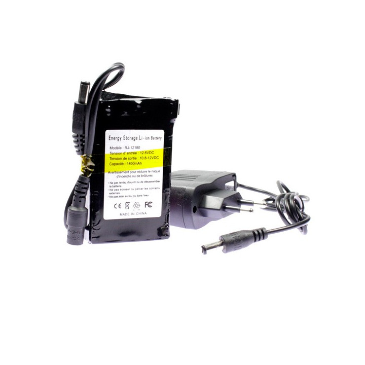 Mini batterie rechargeable 12 volts 1800mAh
