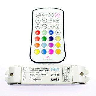 Radiofrequency RGB controller and remote control with buttons. Premium quality