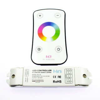 Radiofrequency RGB controller with touch remote control. Premium quality
