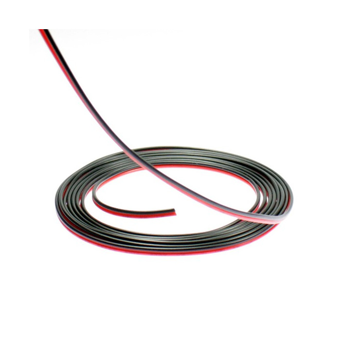 Câble électrique 2 fils pour ruban led mono couleur. Vendu au mètre