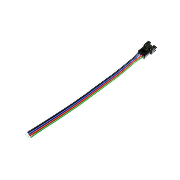 Male connector clip for RGB LED strip